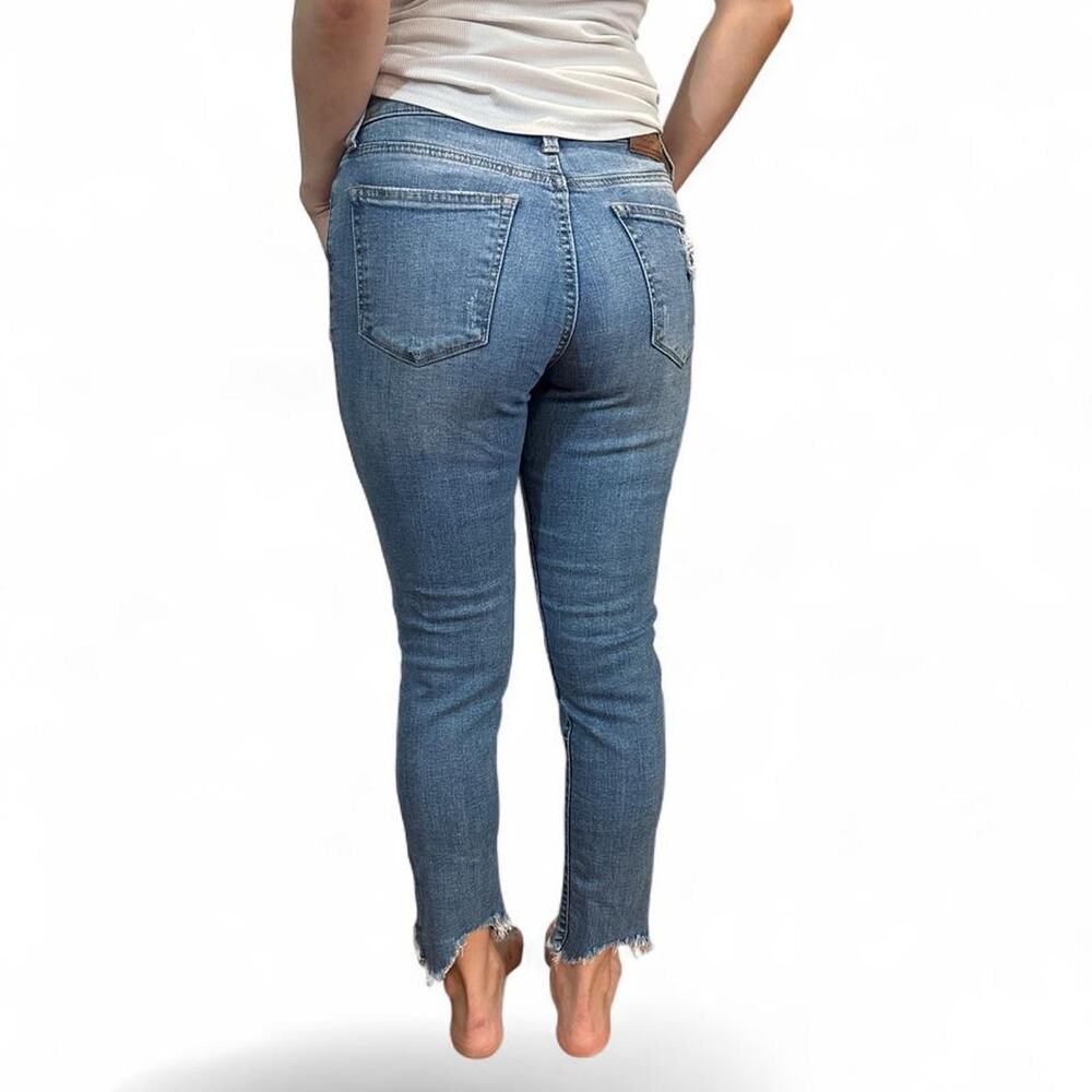 Lucky Brand Ava Skinny Blue Jeans Distressed Denim Y2K High Waisted Size 4